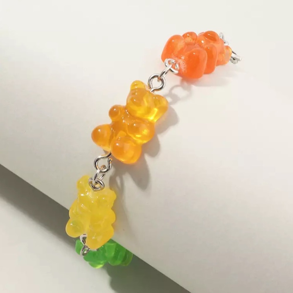 “Sugar High” Gummy Bear Colorful Candy Bracelet - Picture 4 of 8